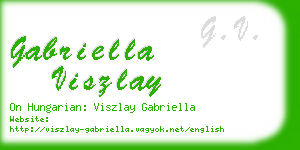 gabriella viszlay business card